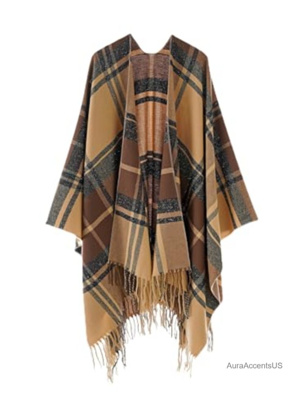 Women's Shawl Wrap Poncho Cape Cardigan Soft Open Front Scarf Sweater